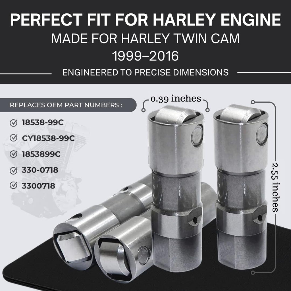 SSI Harley Twin Cam 1999-2015 Hydraulic Lifters, OEM 18538-99C