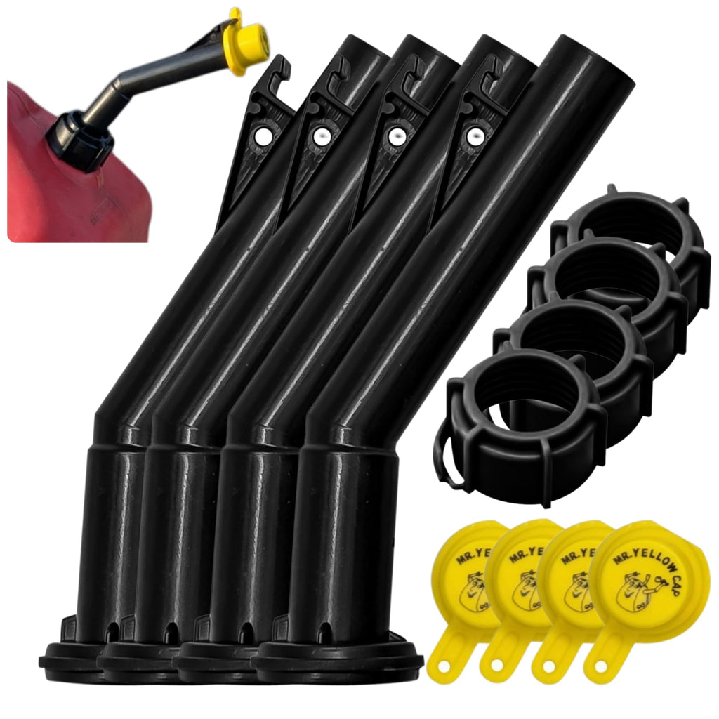 Gas Can Spout Replacement Kit, 4-Pack, 12 Pcs - Old Style Blitz Cans Only