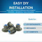 SSI Valve Stem Seal - 4pcs Top Hat Valve Stem Seal For Polaris Sportsman