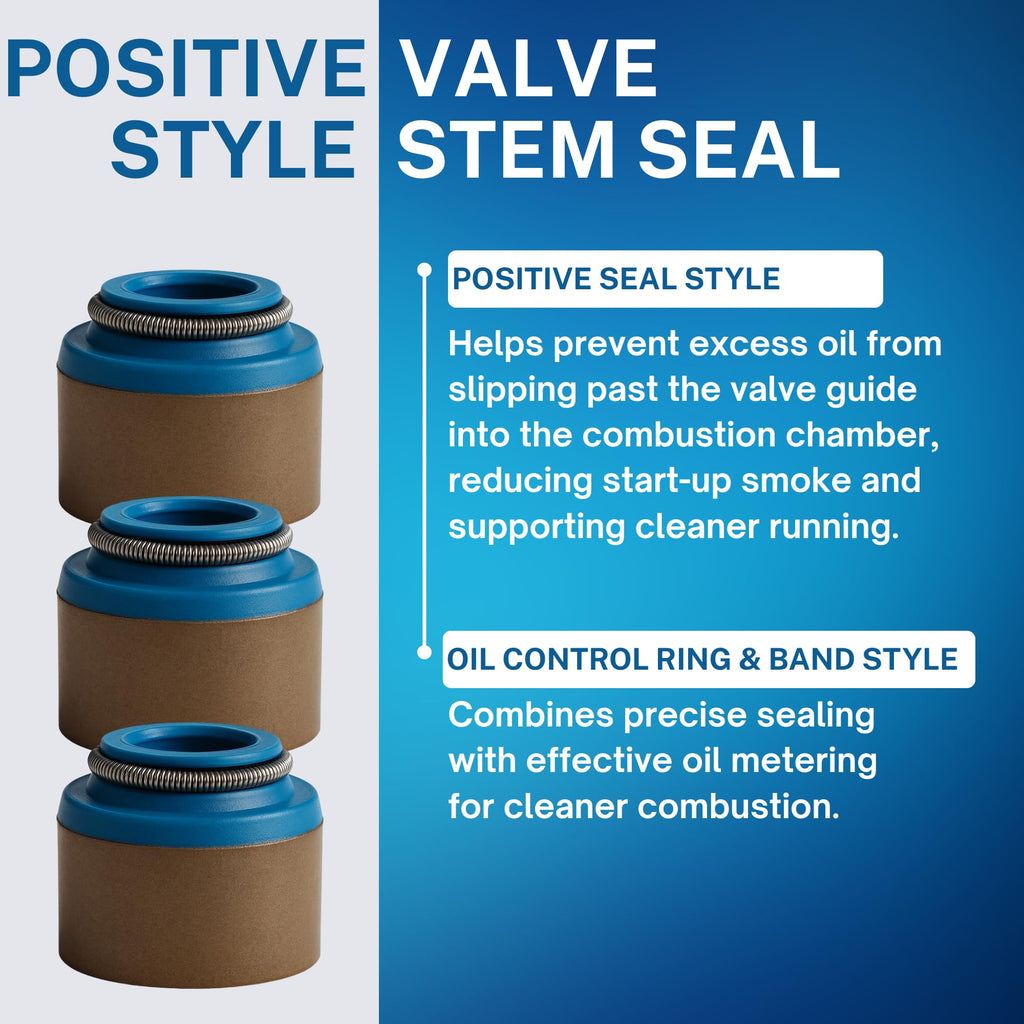 Street Sport Industries Valve Stem Seals Set (16pcs) for Dodge Dakota Ram Durango Van 5.2L 5.9L V8 Magnum | Interchange 