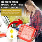 Gas Can Vent Caps Replacement, 4 Pack for Plastic Gas Cans