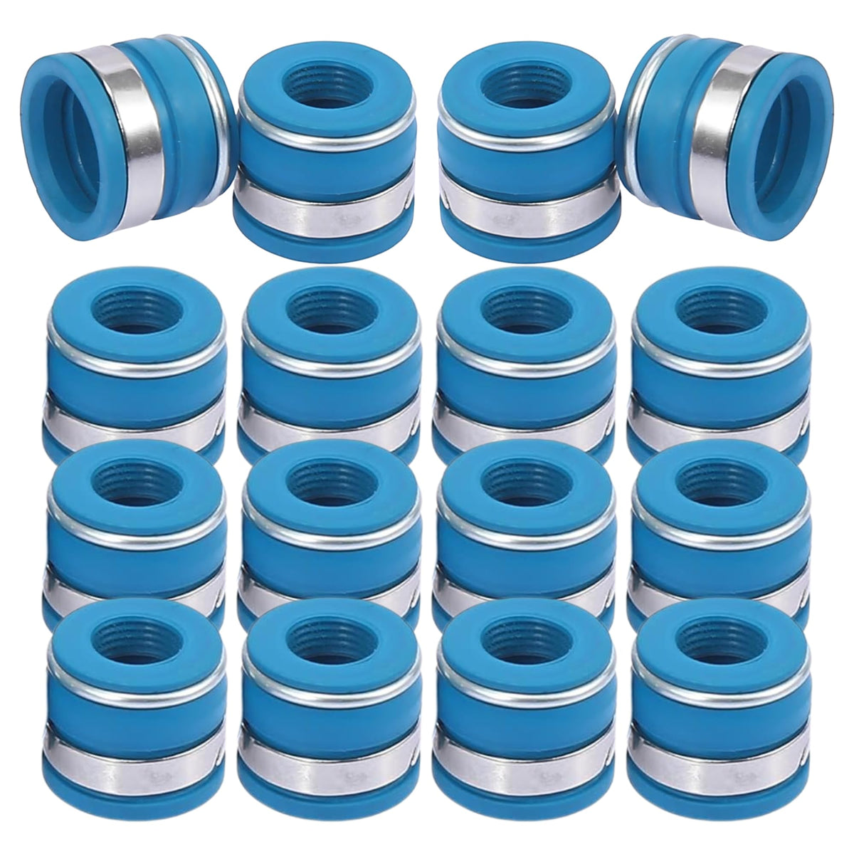 Street Sport Industries Rubber Positive Valve Stem Seal - Fits an 11/32" Valve Stem and a .500" Guide O.D., Valve Seals 