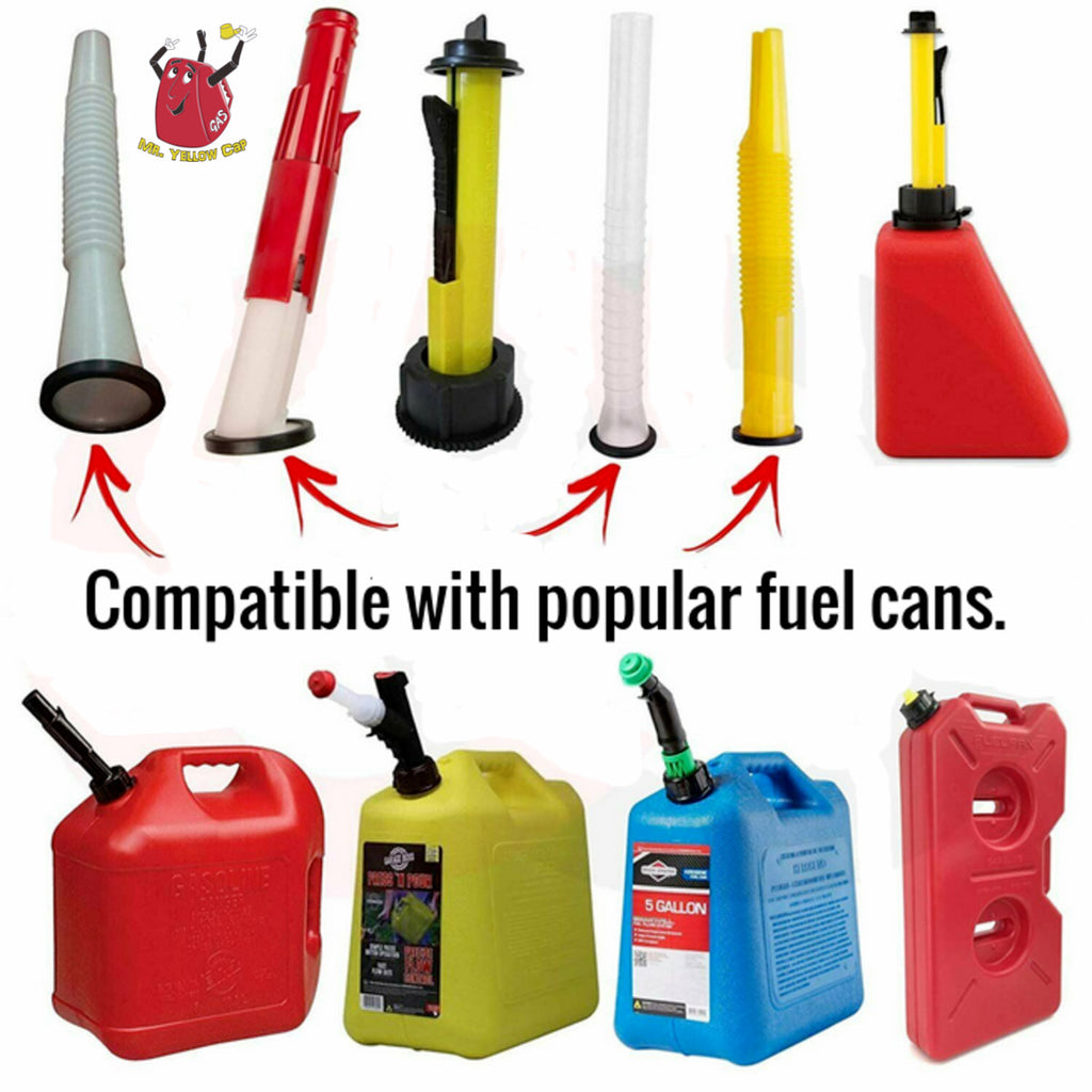 Empaques de goma para boquillas de bidones de gasolina Mr. Yellow Cap - Compatibles con Blitz, Gott, Rubbermaid, Wedco, Scepter, Eagle