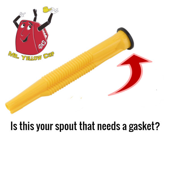 Empaques de goma para boquillas de bidones de gasolina Mr. Yellow Cap - Compatibles con Blitz, Gott, Rubbermaid, Wedco, Scepter, Eagle